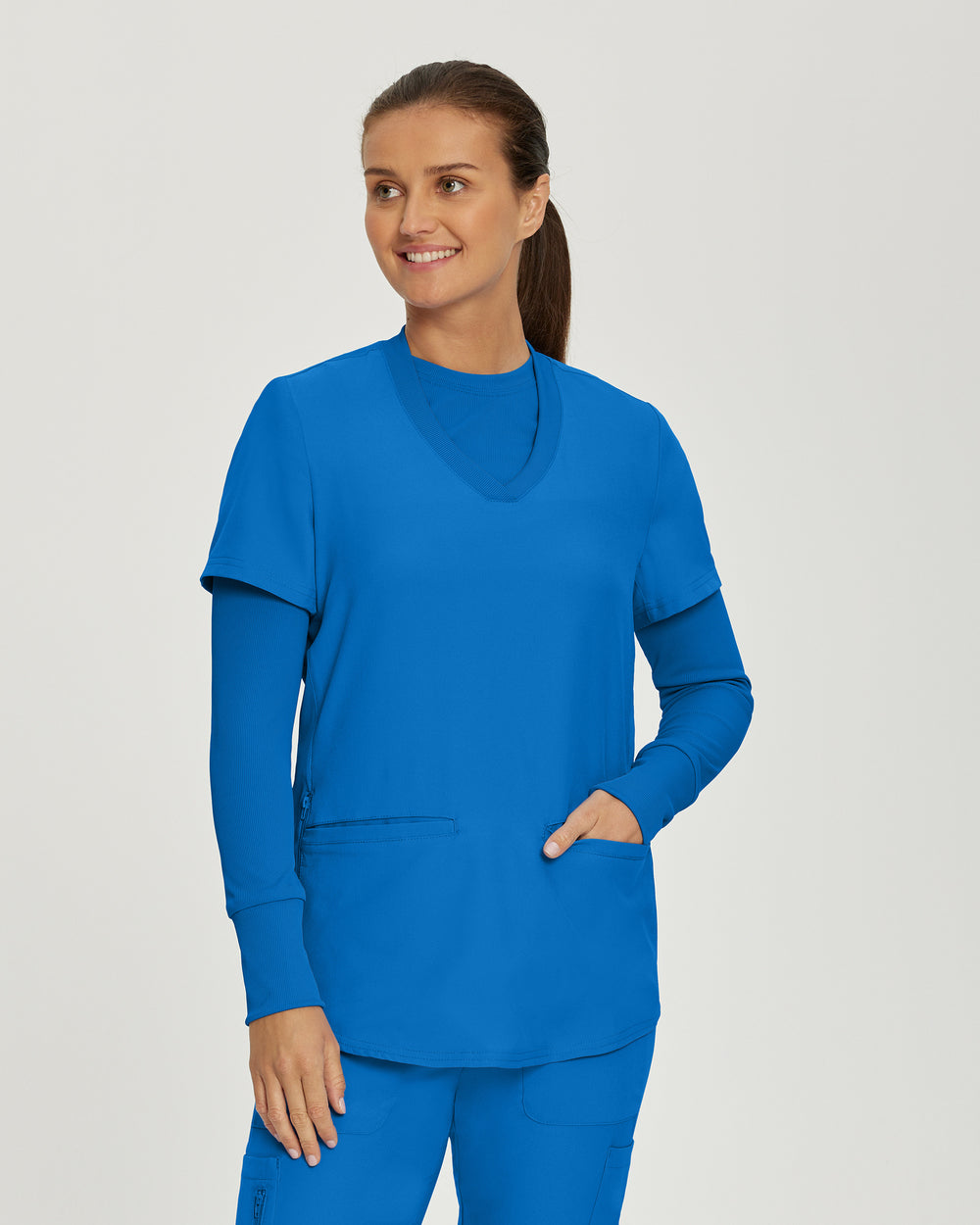 Women's Landau Forward Long-Sleeve Tee - BodyMoves Scrubs Boutique