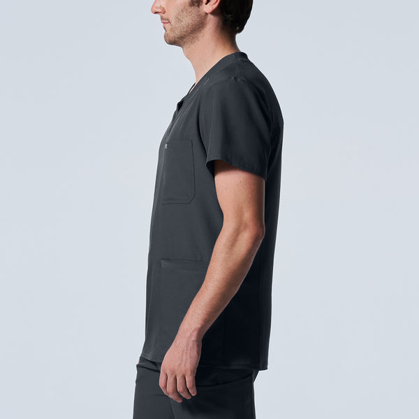 Men's LANDAU FORWARD 4-POCKET V-NECK SCRUB TOP - BodyMoves Scrubs Boutique