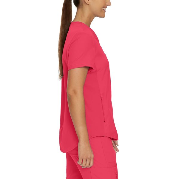 Women's Landau Forward V-Neck Tuck-In Scrub Top - BodyMoves Scrubs Boutique