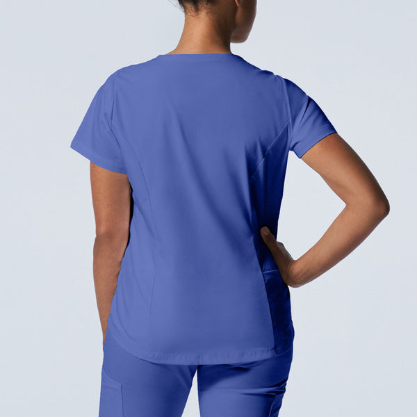 Women's 2-POCKET V-NECK SCRUB TOP - BodyMoves Scrubs Boutique