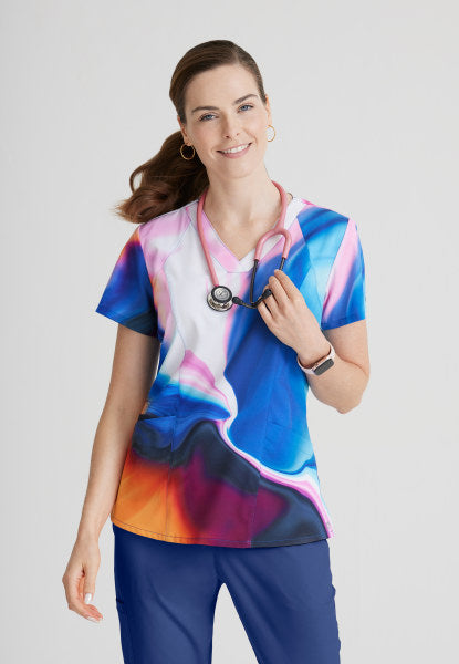Women's BARCO ONE™ Fashion Print Top *Shimmering Skies*