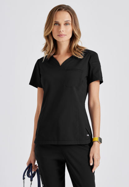Grey's Anatomy Scrubs Spandex Stretch Capri Tuck In Top