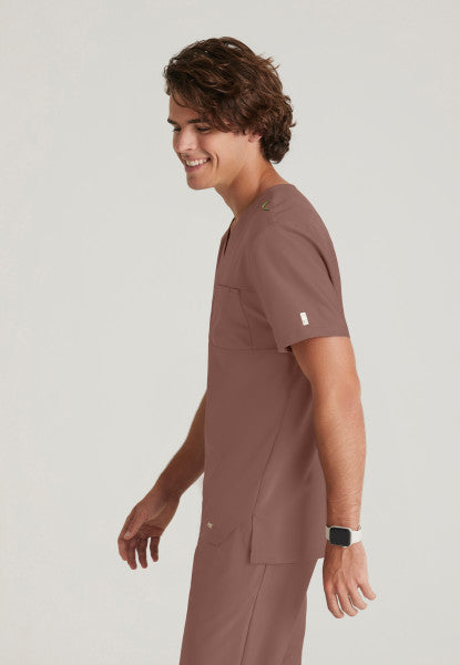 Men's Grey's Anatomy Evolve V-Neck "Journey" Top - BodyMoves Scrubs Boutique