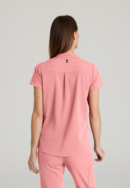 Women's Grey's Anatomy 2 Pocket Banded Collar "Avery" Top (Seasonal Colour Sale!!)