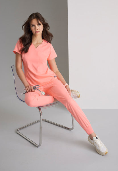 Grey's Anatomy Scrubs Spandex Stretch Capri Tuck In Top