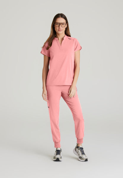 Women's Grey's Anatomy 2 Pocket Banded Collar "Avery" Top (Seasonal Colour Sale!!)
