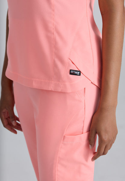 Grey's Anatomy Scrubs Spandex Stretch Capri Tuck In Top