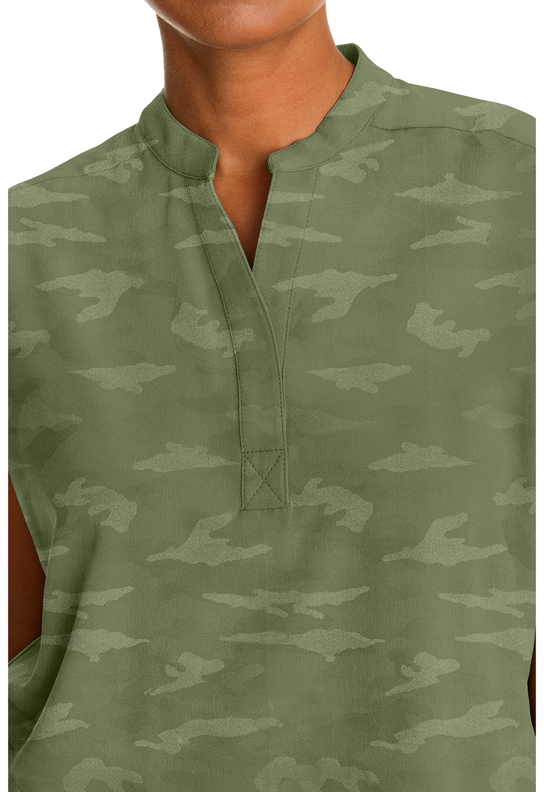 women's medical uniform tops, fashionable nurses uniforms, Women's Healing Hands Journey Camo Top