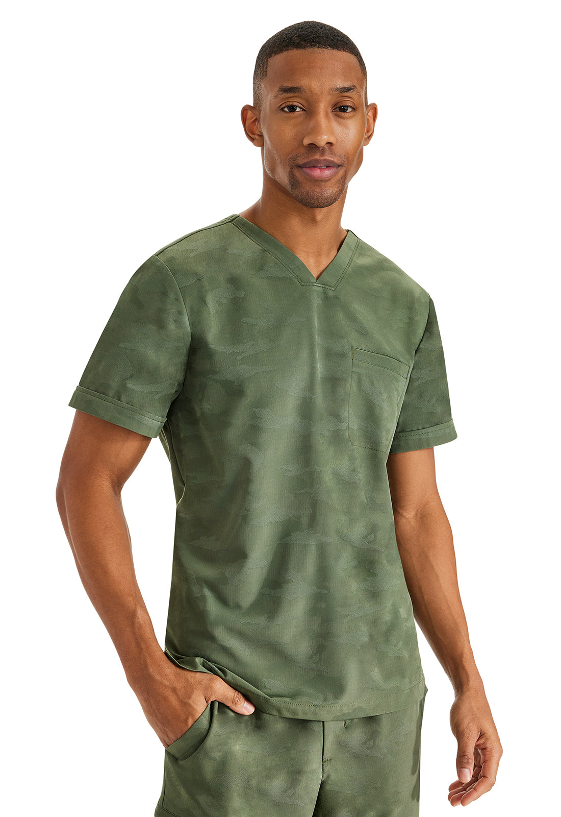 Olive Camo, medical scrubs Canada, quality medical uniforms Canada