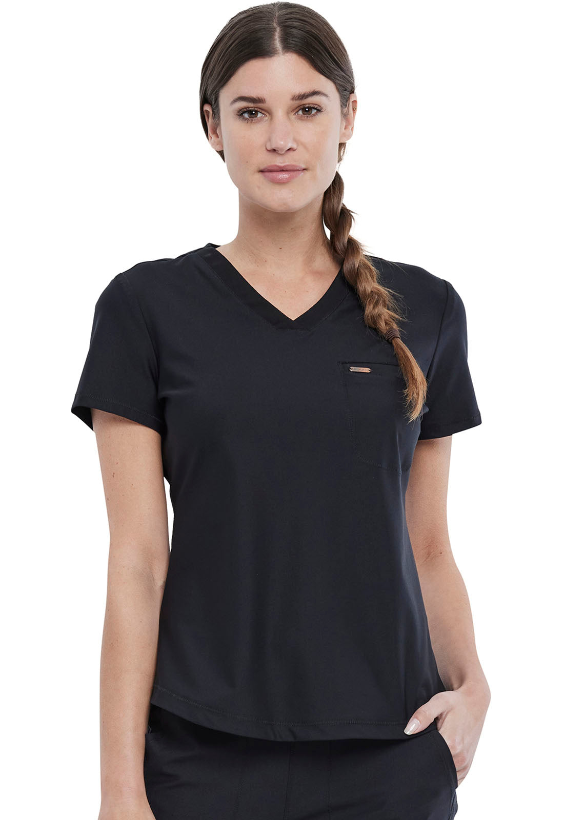 women's medical uniform tops, fashionable nurses uniforms, Women's Cherokee Form Tuckable V-Neck Top