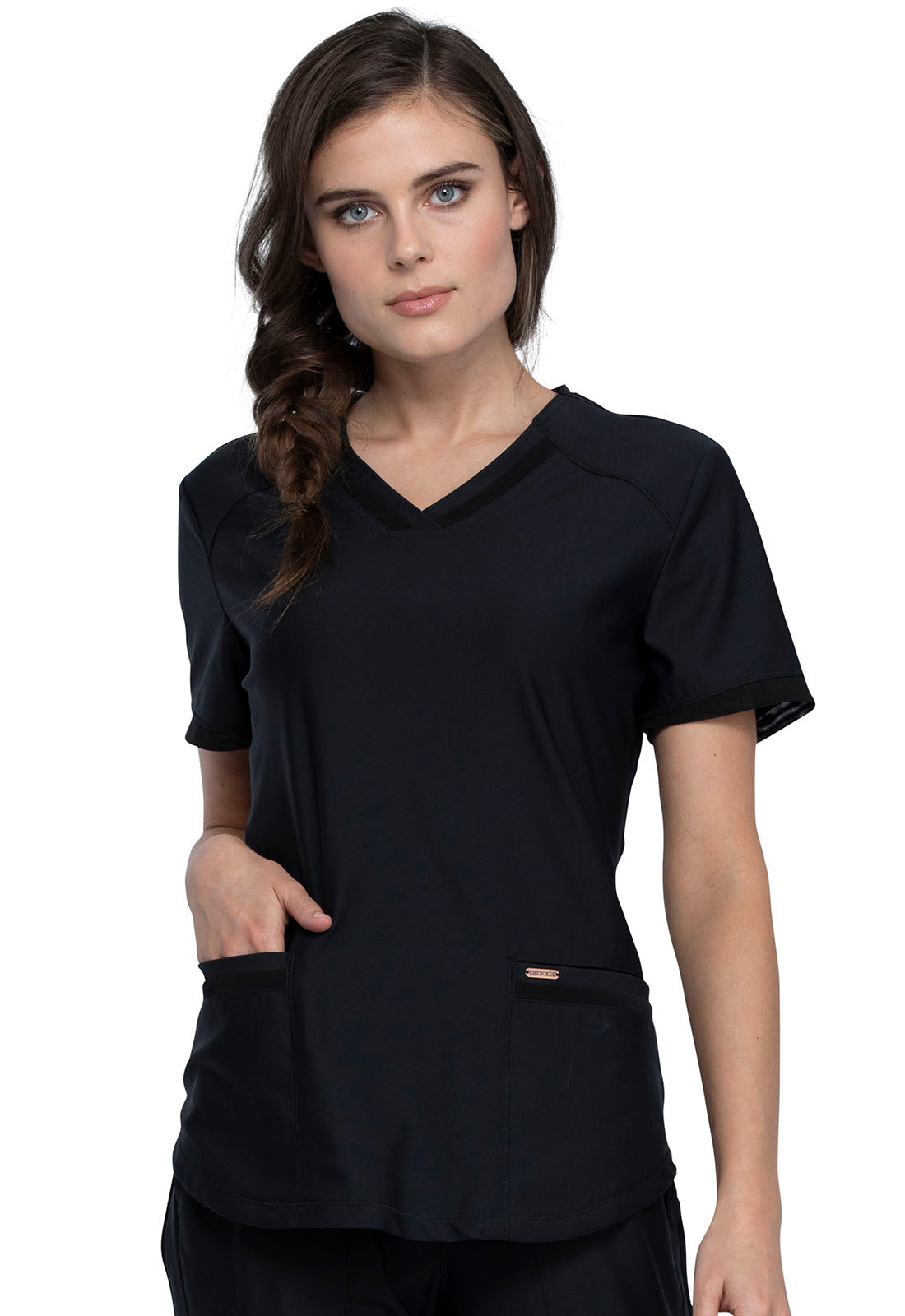 women's medical uniform tops, fashionable nurses uniforms, Women's Cherokee Form V-Neck Top