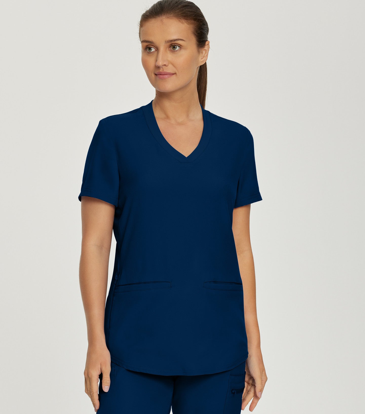 women's medical uniform tops, fashionable nurses uniforms, Women's Landau Forward 3-Pocket V-Neck Scrub Top