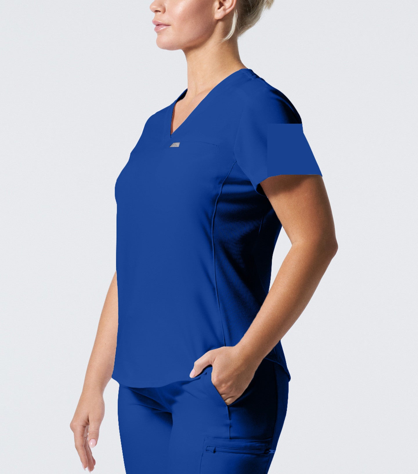 women's medical uniform tops, fashionable nurses uniforms, Women's Landau Forward 2-Pocket V-Neck Scrub Top